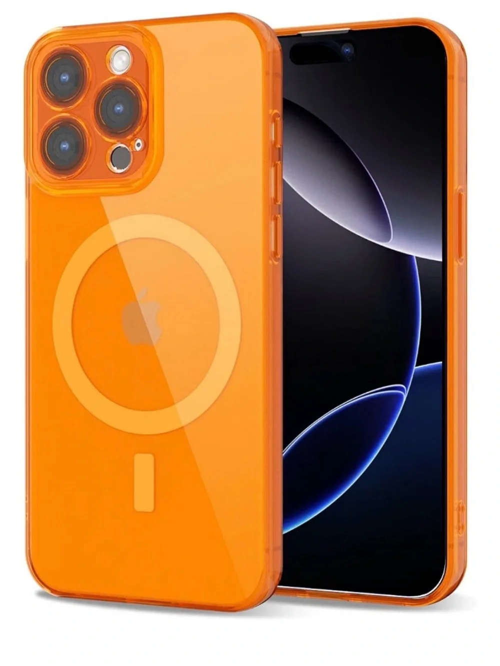16 Pro Max Magnetic Phone Case - Neon Orange